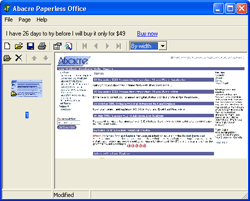 Screenshot of Abacre Paperless Office 1.0