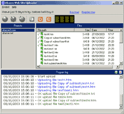 Screenshot of Abacre Web Site Uploader 1.0